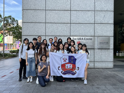 新加坡城市規劃願景館前留影圖片