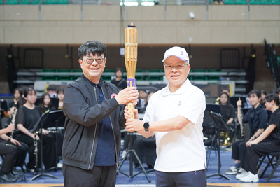 【北市大傳承卓越、引領未來—115年全大運聖火抵達「國手搖籃」116年北市大榮耀接棒」圖片