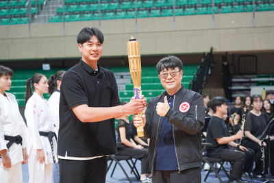 【北市大傳承卓越、引領未來—115年全大運聖火抵達「國手搖籃」116年北市大榮耀接棒」圖片