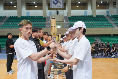 【北市大傳承卓越、引領未來—115年全大運聖火抵達「國手搖籃」116年北市大榮耀接棒」圖片