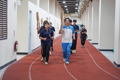 【北市大傳承卓越、引領未來—115年全大運聖火抵達「國手搖籃」116年北市大榮耀接棒」圖片