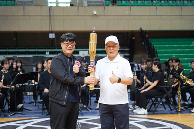 【北市大傳承卓越、引領未來—115年全大運聖火抵達「國手搖籃」116年北市大榮耀接棒」圖片