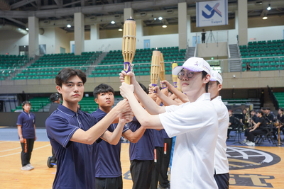 【北市大傳承卓越、引領未來—115年全大運聖火抵達「國手搖籃」116年北市大榮耀接棒」圖片