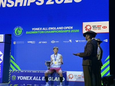 【北市大之光！林俊易男單封王、葉宏蔚／詹又蓁混雙奪冠　全英羽球賽臺灣雙冠】圖片