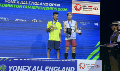 【北市大之光！林俊易男單封王、葉宏蔚／詹又蓁混雙奪冠　全英羽球賽臺灣雙冠】圖片